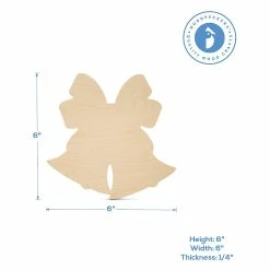 Buy ✨ Woodpeckers Crafts, DIY Unfinished Wood 6" 🎁 Christmas Bell Cutout Pack of 6 😉 -Deals Adult Christmas Crafts Store woodpeckers crafts diy unfinished wood 6 christmas bell cutout pack of 614129043 a02NOWA