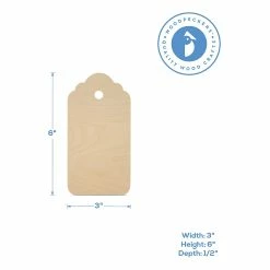 Best Pirce 👏 Woodpeckers Crafts, DIY Unfinished Wood 6" Gift Tag Cutout Pack of 12 👏 -Deals Adult Christmas Crafts Store woodpeckers crafts diy unfinished wood 6 gift tag cutout pack of 1214128971 a02NOWA