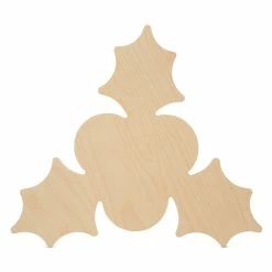 Best reviews of 👍 Woodpeckers Crafts, DIY Unfinished Wood 6" Holly Cutout Pack of 12 🛒