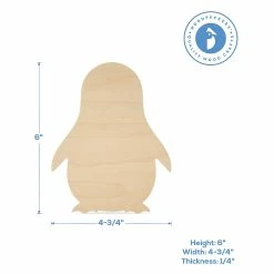 New 🎁 Woodpeckers Crafts, DIY Unfinished Wood 6" Penguin Cutout Pack of 12 🔔 -Deals Adult Christmas Crafts Store woodpeckers crafts diy unfinished wood 6 penguin cutout pack of 1214129079 a02NOWA
