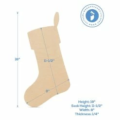 Wholesale 👍 Woodpeckers Crafts, DIY Unfinished Wood 6" Stocking Cutout Pack of 6 🔥 -Deals Adult Christmas Crafts Store woodpeckers crafts diy unfinished wood 6 stocking cutout pack of 614128909 a02NOWA