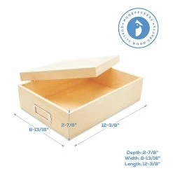 Discount 😉 Woodpeckers Crafts, DIY Unfinished Wood Long Box w/ Lid Pack of 1 🎉 -Deals Adult Christmas Crafts Store woodpeckers crafts diy unfinished wood long box w lid pack of 114129052 a03NOWA