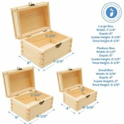 Flash Sale 🎉 Woodpeckers Crafts, DIY Unfinished Wood Set of 3 Nesting Boxes, Pack of 2 💯 -Deals Adult Christmas Crafts Store woodpeckers crafts diy unfinished wood set of 3 nesting boxes pack of 214121933 a03NOWA