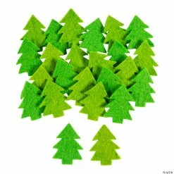 Promo 🥰 Wool Felt 🎁 Christmas Trees - 24 Pc. 🔥